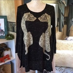Tea n Rose Tiger Blouse S NWT